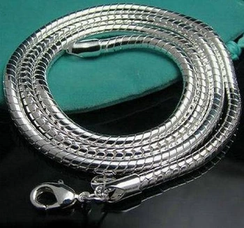 Fashion 3mm Silver Snake Chain Necklace,925 Jewelry Silver Plated Necklaces Chains 16"-24" Wholesale!
Fashion 3mm Silver Snake Chain Necklace,925 Jewelry Silver Plated Necklaces Chains 16"-24" Wholesale!