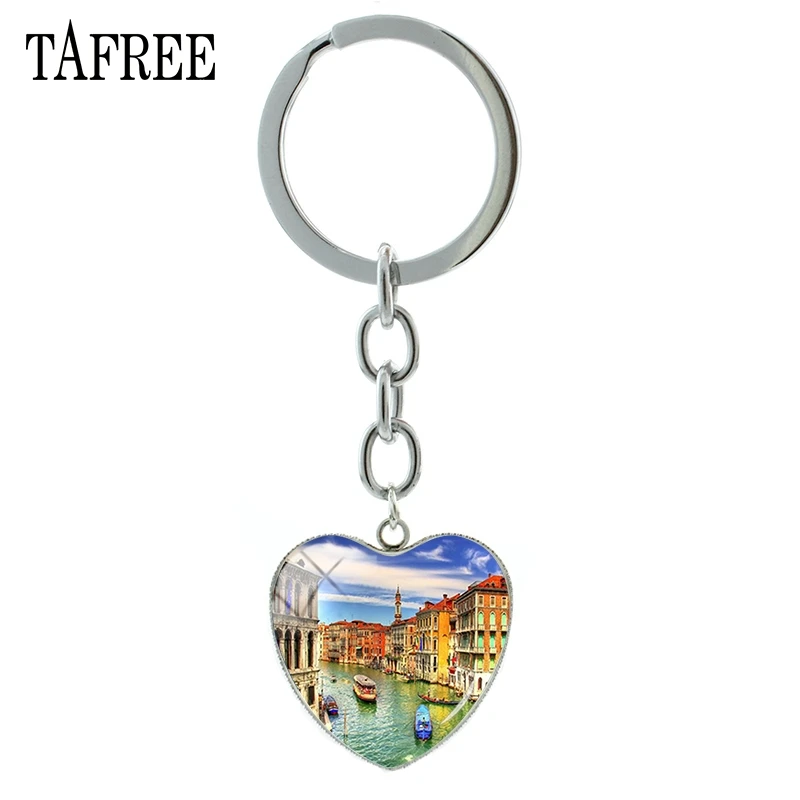 TAFREE Famous Venice View Keychains Car on Water Scenery Picture Heart Pendant Key Chain keyring man women Glass Jewelry FA215
TAFREE Famous Venice View Keychains Car on Water Scenery Picture Heart Pendant Key Chain keyring man women Glass Jewelry FA215