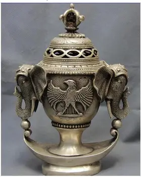 decoration copper silver factory outlets Tibet White Copper Silver Buddhism Two Elephant Face Eagle Censer incense burner
decoration copper silver factory outlets Tibet White Copper Silver Buddhism Two Elephant Face Eagle Censer incense burner