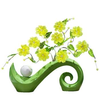 Acrylic Artificial flower ceramics vases overall Floral home decor craft flowers vase art porcelain figurines room decorations 
Acrylic Artificial flower ceramics vases overall Floral home decor craft flowers vase art porcelain figurines room decorations