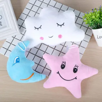 QShun Stuffed Plush Toy Moon Star Cloud Cute Face Pendant