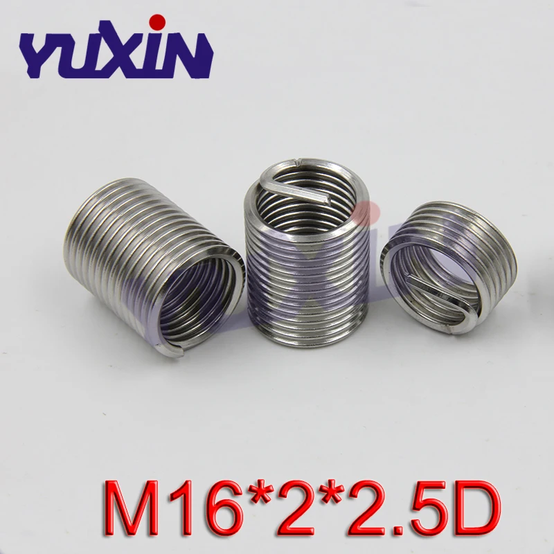20Pcs M16*2*2.5D Screw Thread Insert A2 Stainless Steel 304 Fasteners Repair Tools Kit Coiled Wire Helical Screw Sleeve Set
20Pcs M16*2*2.5D Screw Thread Insert A2 Stainless Steel 304 Fasteners Repair Tools Kit Coiled Wire Helical Screw Sleeve Set