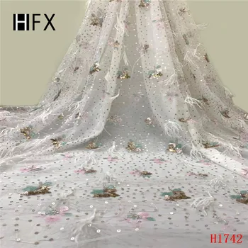 3D Applique African Fabrics ,Beautiful White Embroidered Tulle Lace Fabric High-end Handmade feather Sequins Lace Material H1742
3D Applique African Fabrics ,Beautiful White Embroidered Tulle Lace Fabric High-end Handmade feather Sequins Lace Material H1742
