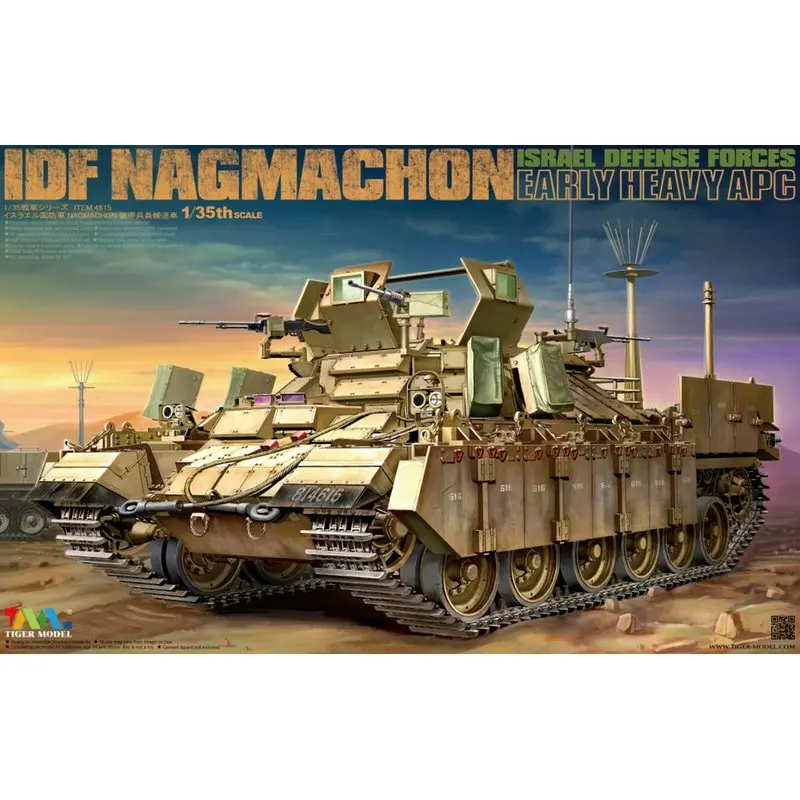 Tiger Model 4615 1/35 IDF Nagmachon Israel Defense Force Early Heavy APC - Scale Model Kit
Tiger Model 4615 1/35 IDF Nagmachon Israel Defense Force Early Heavy APC - Scale Model Kit