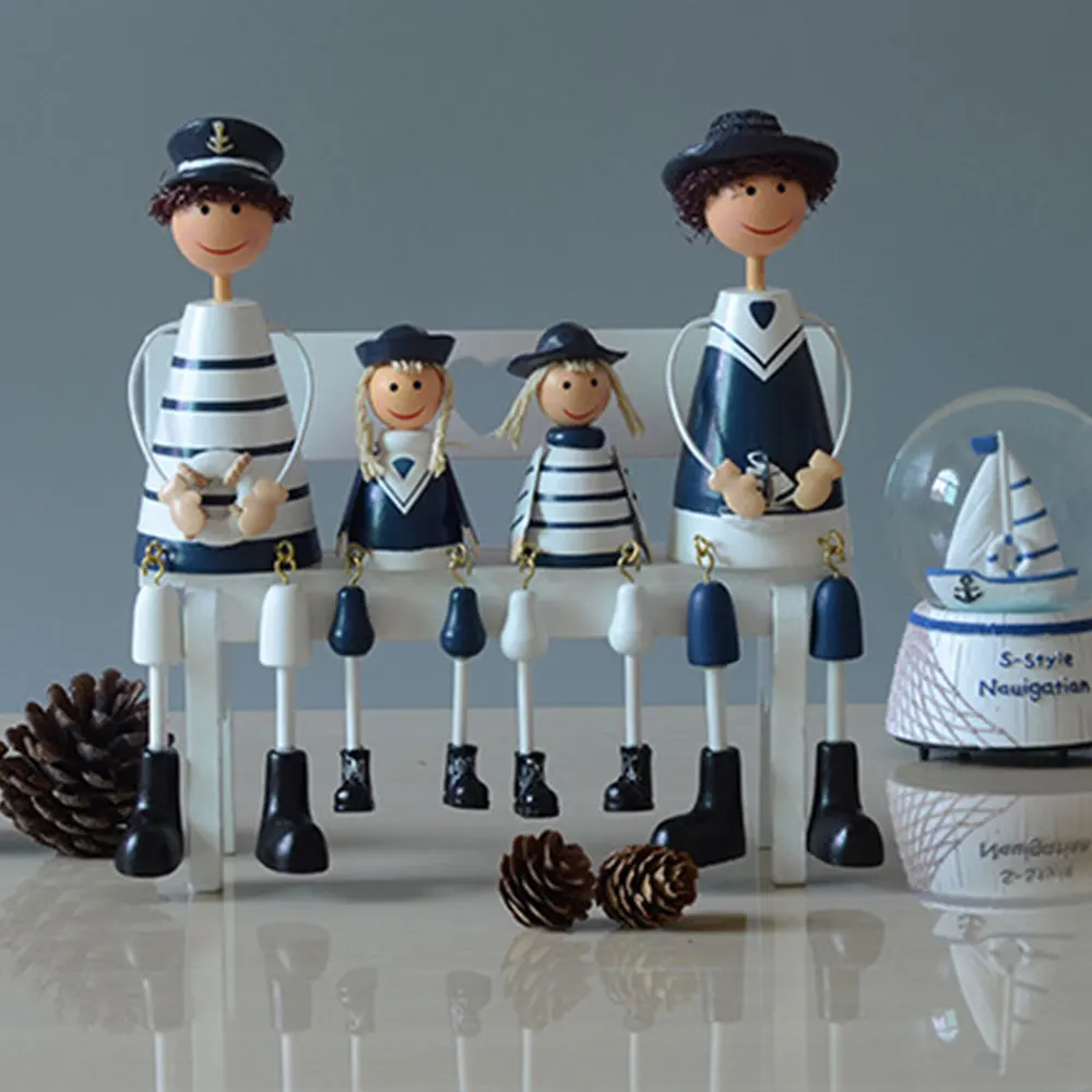 Nordic Puppet Doll Navy Blue 1 Set Wood Collectors Home Decor Home Mediterranean Style Wooden Decors Decoration Navy 
Nordic Puppet Doll Navy Blue 1 Set Wood Collectors Home Decor Home Mediterranean Style Wooden Decors Decoration Navy