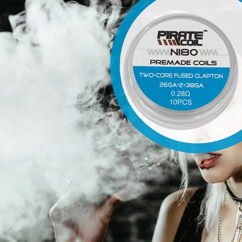 Ni80 Fused Clapton 2/3/4 Core Coils Vape Pen RTA RDA Atomizer DIY Prebuilt Electronic Coil High Quality cigarette Accessory
Ni80 Fused Clapton 2/3/4 Core Coils Vape Pen RTA RDA Atomizer DIY Prebuilt Electronic Coil High Quality cigarette Accessory