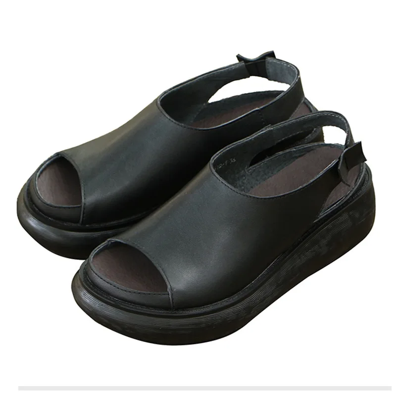New Loose Comfortable Wedges Sandals Women Casual Sandals 2019 Summer Soft Genuine Leather Sandals Thick Bottom Women Sandals
New Loose Comfortable Wedges Sandals Women Casual Sandals 2019 Summer Soft Genuine Leather Sandals Thick Bottom Women Sandals