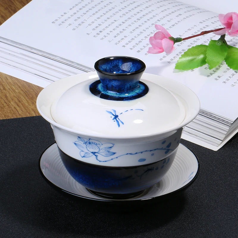245ML Creative Hand Painted Pattern Porcelain Gaiwan Lid Saucer for Home Drinkware Office Tea Ceremony Teapot Hand Grasp Kettles
245ML Creative Hand Painted Pattern Porcelain Gaiwan Lid Saucer for Home Drinkware Office Tea Ceremony Teapot Hand Grasp Kettles