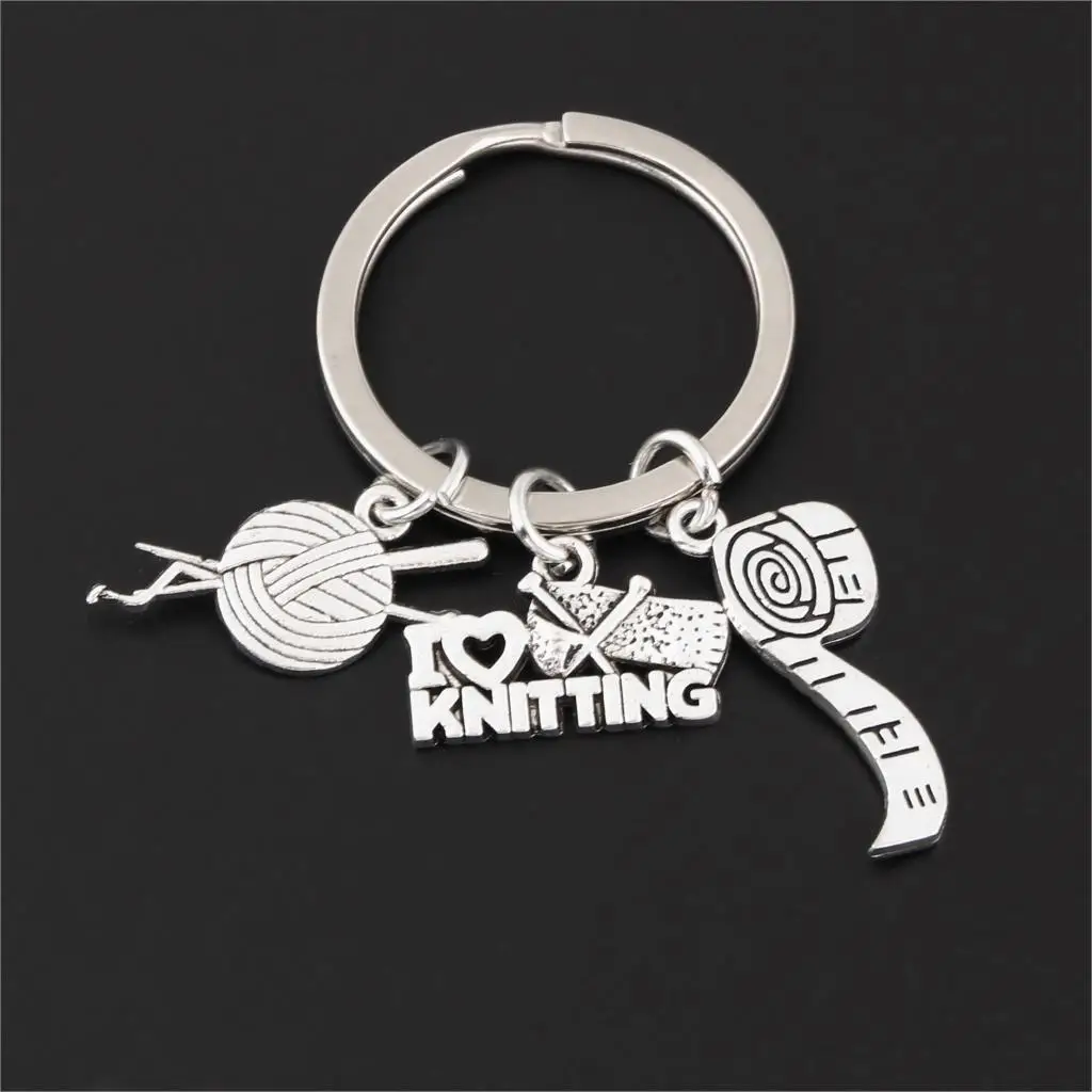 1Pc I Love Knitting Charms Keychain Yarn Ball Knit Crochet Keyring Fit Family Tailor Gift Jewelry Supplies E2598
1Pc I Love Knitting Charms Keychain Yarn Ball Knit Crochet Keyring Fit Family Tailor Gift Jewelry Supplies E2598