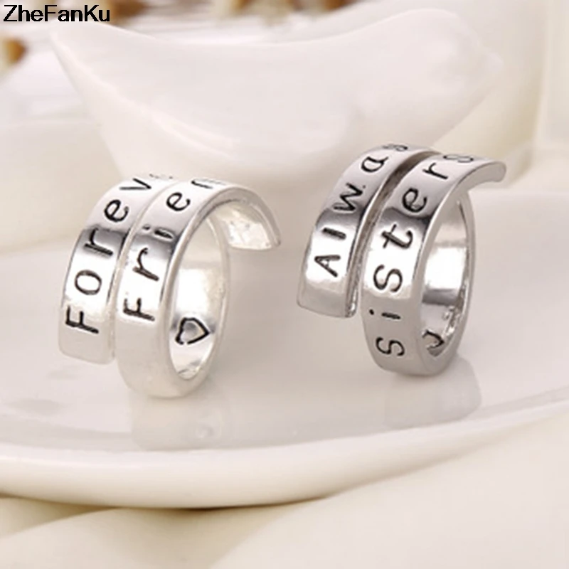 2piece/set always sisters jewelry-Cute lettering sets ring of friendship rings party trendy
2piece/set always sisters jewelry-Cute lettering sets ring of friendship rings party trendy