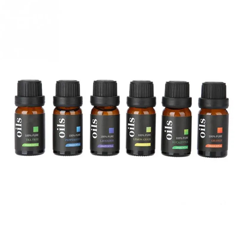 6pcs/set 10ml Natural Fragrant Essential Oil Relieve Fatigue Improve Sleep for Diffuser
6pcs/set 10ml Natural Fragrant Essential Oil Relieve Fatigue Improve Sleep for Diffuser