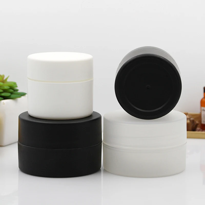 10pcs 50ml 100ml Empty Plastic Black Jar White Clear Packing Box Cosmetic Packaging Cream Pots Mask Jars Sample Containers
10pcs 50ml 100ml Empty Plastic Black Jar White Clear Packing Box Cosmetic Packaging Cream Pots Mask Jars Sample Containers