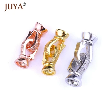 JUYA Copper CZ Rhinestone Round Infinity Clasps Hooks For Jewelry Making DIY Pearls Necklace Bracelet Accessories Suppliers 
JUYA Copper CZ Rhinestone Round Infinity Clasps Hooks For Jewelry Making DIY Pearls Necklace Bracelet Accessories Suppliers