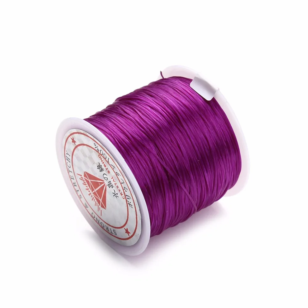 LOULEUR 1 Rolls/lot 10 Colors Elastic Cords Stretch Beading Wire/Cord/String/Thread for DIY Bracelets Jewelry Making Materials LOULEUR 1 Rolls/lot 10 Colors Elastic Cords Stretch Beading Wire/Cord/String/Thread for DIY Bracelets Jewelry Making Materials