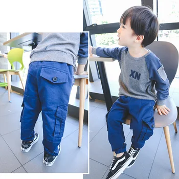 2017 Autumn New Baby Boys Cargo Pants Solid Pockets Design Fashion Kids Trousers Children's Cotton Sport Casual Pants 3-8 Years
2017 Autumn New Baby Boys Cargo Pants Solid Pockets Design Fashion Kids Trousers Children's Cotton Sport Casual Pants 3-8 Years
