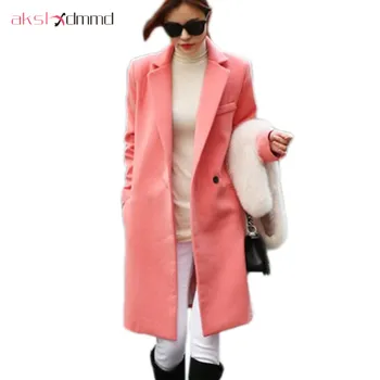AKSLXDMMD Women Wool Coat 2019 New Autumn Winter Fashion cotton Mid-long Woolen Coat Female Casaco Abrigos Mujer LH914
AKSLXDMMD Women Wool Coat 2019 New Autumn Winter Fashion cotton Mid-long Woolen Coat Female Casaco Abrigos Mujer LH914