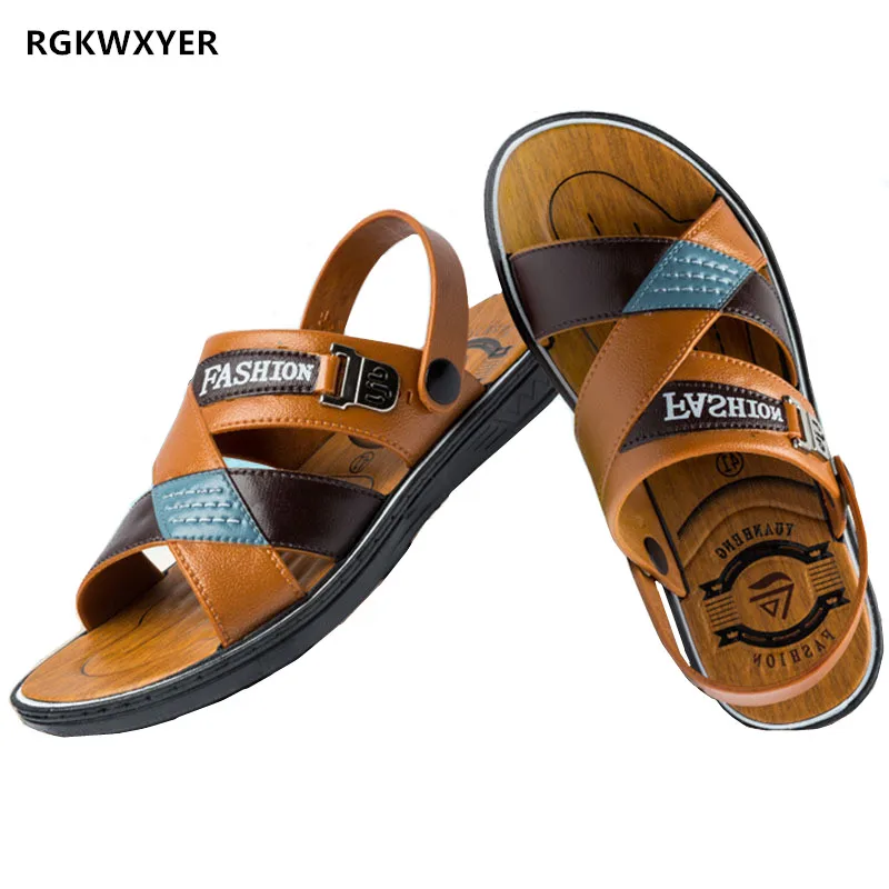 RGKWXYER New Summer Men's Sandals Slippers Dual Use Non slip Men's Shoes Leisure Beach Shoes Open Toe Fashion Men's Slippers
RGKWXYER New Summer Men's Sandals Slippers Dual Use Non slip Men's Shoes Leisure Beach Shoes Open Toe Fashion Men's Slippers