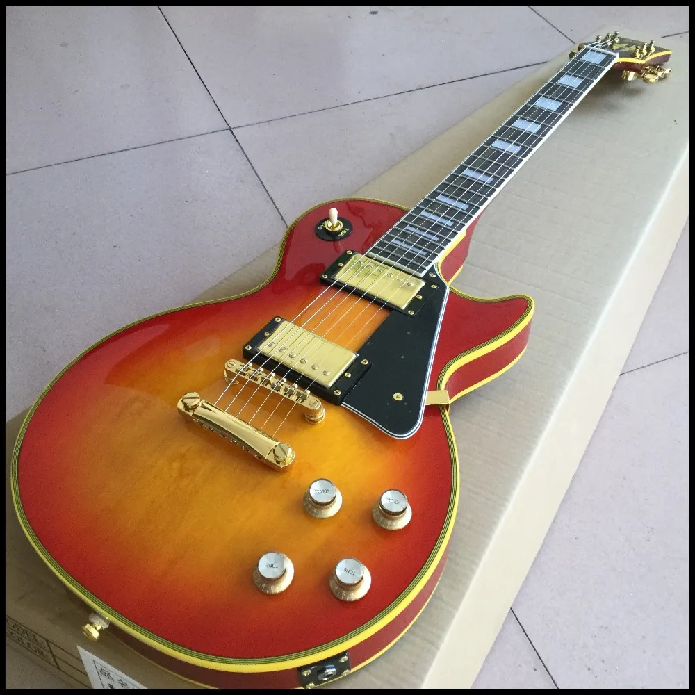 New arrival Vicers OEM electric guitar in cherry burst color ,with gold color hardware , high quality guitarra , fast shipping
New arrival Vicers OEM electric guitar in cherry burst color ,with gold color hardware , high quality guitarra , fast shipping
