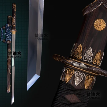 High-quality Goods Full Tang Handmade Chinese sword Manganese steel Qing dynasty Straight knife Very Sharp
High-quality Goods Full Tang Handmade Chinese sword Manganese steel Qing dynasty Straight knife Very Sharp