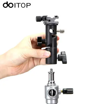 DOITOP E Type Flash Hot Shoe Speedlite Umbrella Holder Light Stand Bracket with 1/4" to 3/8" Screw Mount Swivel Adapter
DOITOP E Type Flash Hot Shoe Speedlite Umbrella Holder Light Stand Bracket with 1/4" to 3/8" Screw Mount Swivel Adapter
