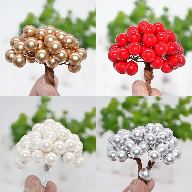 50Pcs/lot 1cm Mini Artificial Flower Fruit Stamens Christmas Plastic Pearl Berries for Wedding DIY Gift Box Decorated Wreaths
50Pcs/lot 1cm Mini Artificial Flower Fruit Stamens Christmas Plastic Pearl Berries for Wedding DIY Gift Box Decorated Wreaths