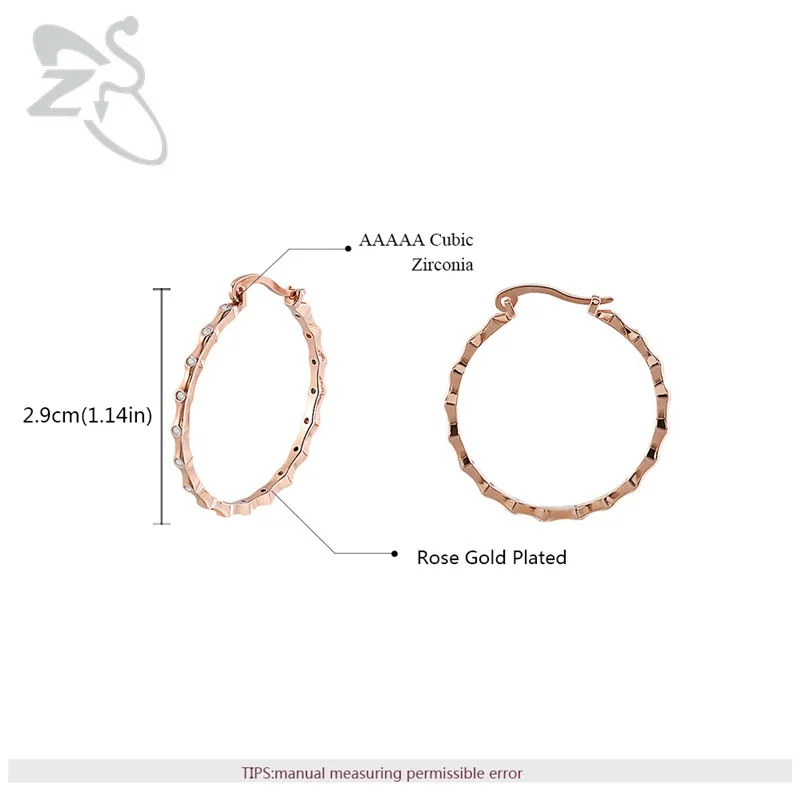 rose gold earrings