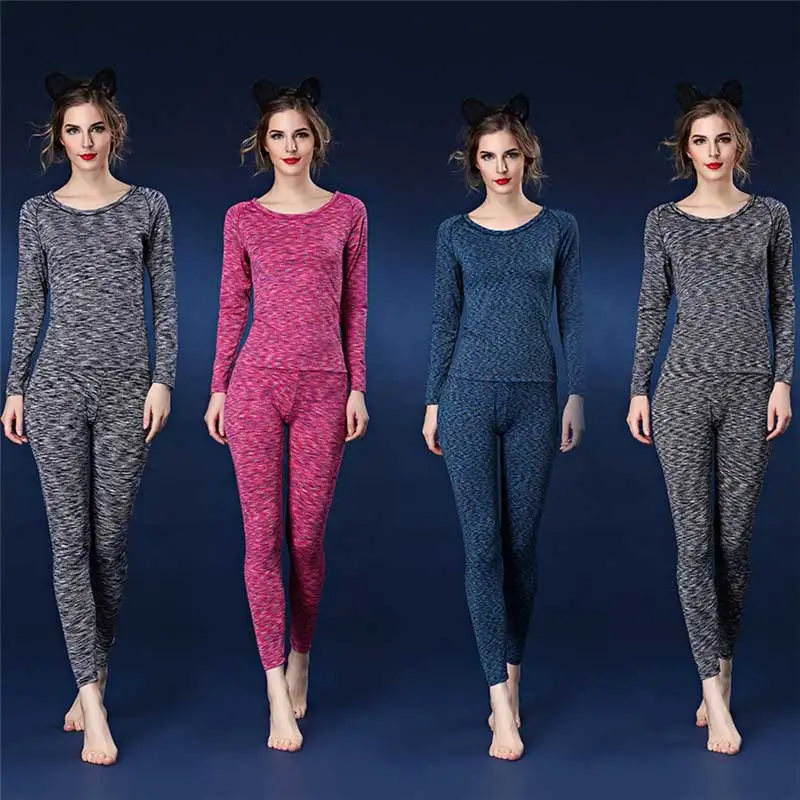 Hot Women Long Johns Thermal Underwear Spring Autumn Winter Quick Dry Thermo Sporting Sets Female Fitness Gymming V120 | Женская одежда