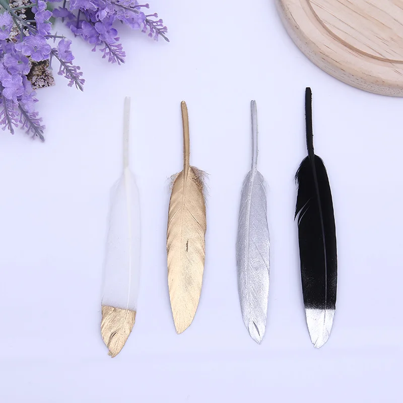 Multicolor 10-15cm Goose Feather Gold Spraying Birds Plumes Handmade DIY Plumage Costumes Accessories For Festivals 20Pcs/Lot
Multicolor 10-15cm Goose Feather Gold Spraying Birds Plumes Handmade DIY Plumage Costumes Accessories For Festivals 20Pcs/Lot