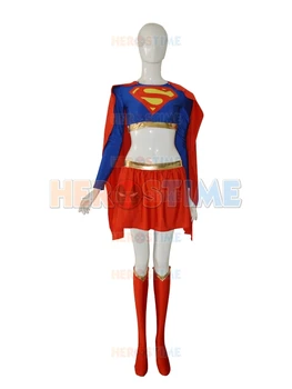 New Supergirl Skirts Red And Blue Spandex Superman Costume Halloween Cosplay Female Superhero Suit
New Supergirl Skirts Red And Blue Spandex Superman Costume Halloween Cosplay Female Superhero Suit