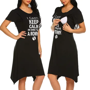 Women's Maternity Pregnant Dresses Short Sleeve Letter Print Nursing Breastfeeding Dress 2019 Maternity Gownr Vestido Lactancia
Women's Maternity Pregnant Dresses Short Sleeve Letter Print Nursing Breastfeeding Dress 2019 Maternity Gownr Vestido Lactancia