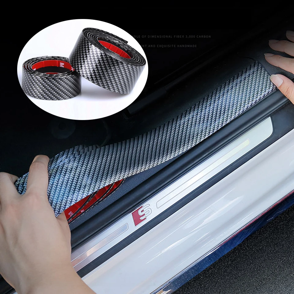 Car Sticker 5D Carbon Fiber Rubber Protector Scratch Door sill Car Luggage Car Modeling Accessories
Car Sticker 5D Carbon Fiber Rubber Protector Scratch Door sill Car Luggage Car Modeling Accessories