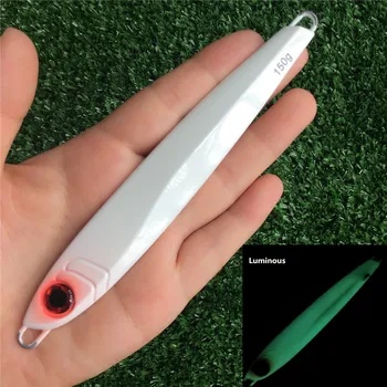 Swolfy 1PC 150g/200g 3D eyes Laser Body Back Luminous Metal Jig Lure Paillette Knife Artificial Hard Bait Sea Fishing Lure
Swolfy 1PC 150g/200g 3D eyes Laser Body Back Luminous Metal Jig Lure Paillette Knife Artificial Hard Bait Sea Fishing Lure