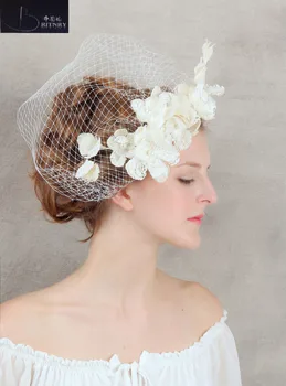 BRITNRY Vintage Flower Bridal Veil Pearls Birdcage Veil Headpiece Head Veil Wedding Bridal Accessories
BRITNRY Vintage Flower Bridal Veil Pearls Birdcage Veil Headpiece Head Veil Wedding Bridal Accessories
