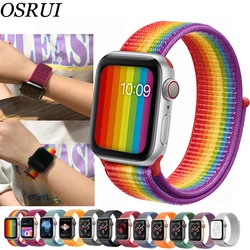 Спортивная петля для Apple watch band 42 мм 38 мм correas ремешок 4 44 мм 40 мм Iwatch series 3 2 1 ремешок для часов браслет дышащий ремешок