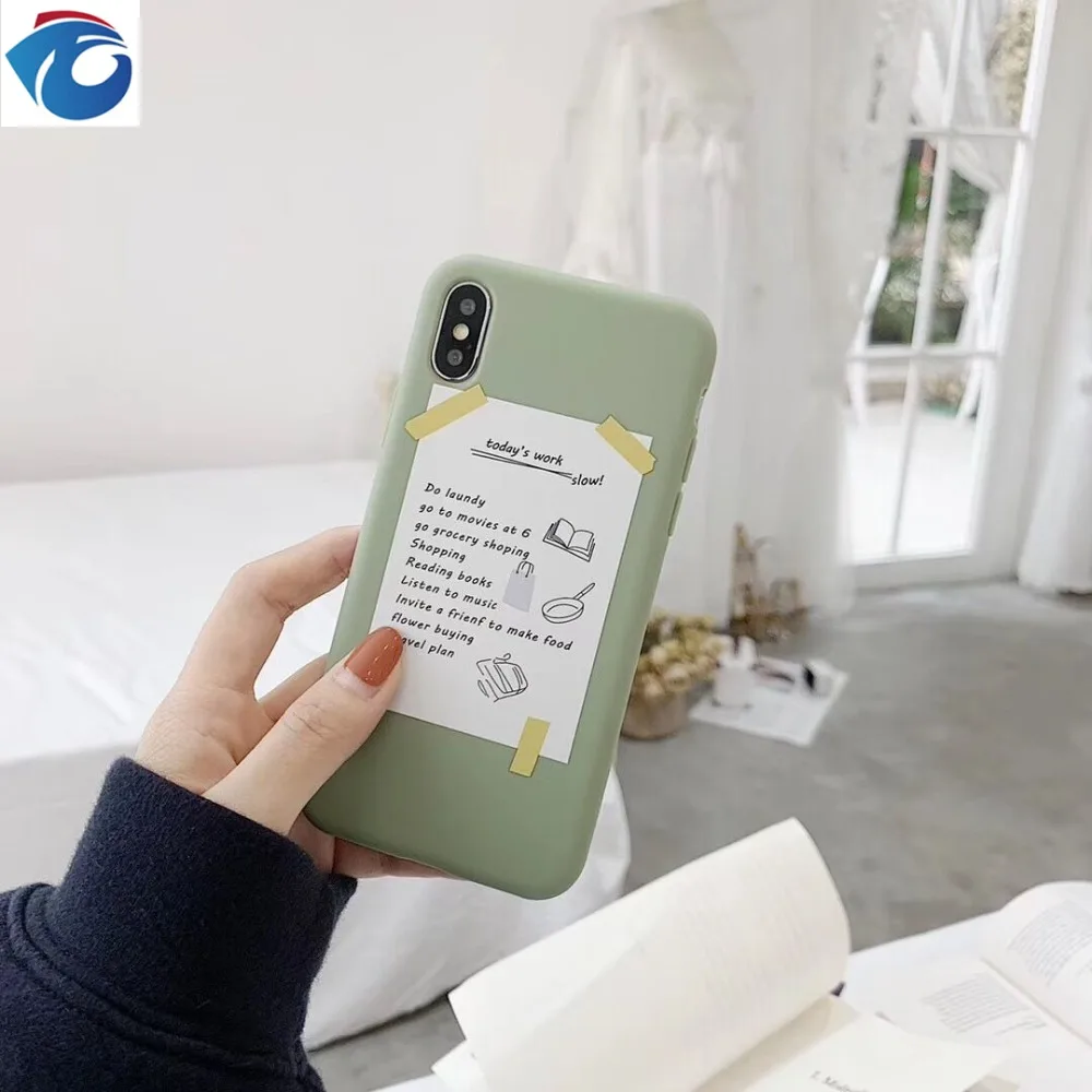 HUANQING My everyday cell phone case For iPhone 6 6S 7 7Plus silicone Phone TPU Protection Anti-fall FOR 8 8Plus XR XSMax soft case1