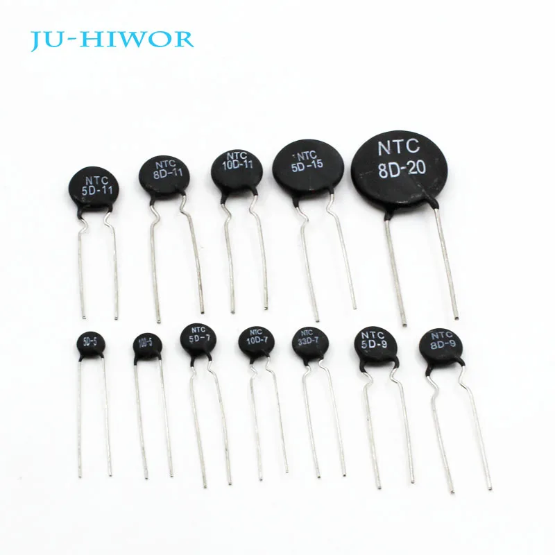 100pcs Thermal Resistors NTC Thermal Resistor 5D-5/7/9/11/15 & 8D-9/11/20 & 10D-5/7/11 & 33D-7
100pcs Thermal Resistors NTC Thermal Resistor 5D-5/7/9/11/15 & 8D-9/11/20 & 10D-5/7/11 & 33D-7