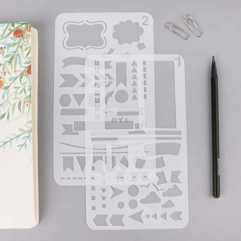 20Pcs/set MIRUI Bullet Journal Stencil Set Plastic Planner DIY Drawing Template Diary Decor Craft
20Pcs/set MIRUI Bullet Journal Stencil Set Plastic Planner DIY Drawing Template Diary Decor Craft
