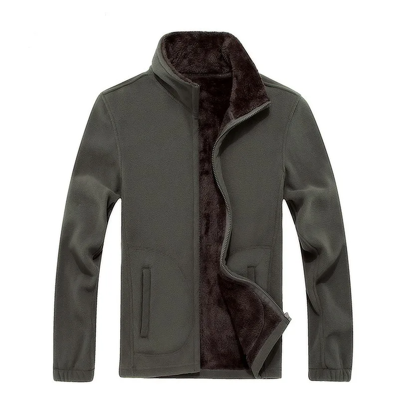 Mens Softshell Fleece Casual Jackets Men Warm Thermal Coats Solid Thickened Brand Clothing Winter fashion plus velvet jacket
Mens Softshell Fleece Casual Jackets Men Warm Thermal Coats Solid Thickened Brand Clothing Winter fashion plus velvet jacket