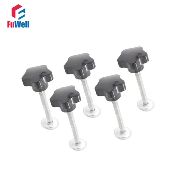 5pcs M8 x 50mm Thread 40mm Star Head Diameter Clamping Grips Knob Handle with Plate Replacement Screw on Star Knobs
5pcs M8 x 50mm Thread 40mm Star Head Diameter Clamping Grips Knob Handle with Plate Replacement Screw on Star Knobs