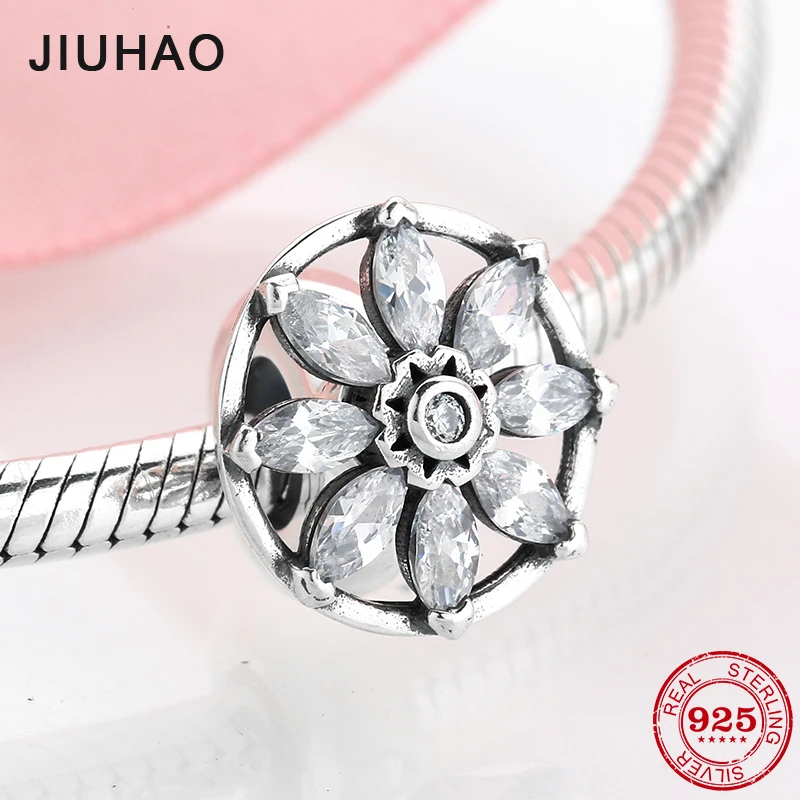 925 Sterling Silver like Dream catcher Flower Clear CZ Spacer Stopper beads Fit Original Pandora Charm Bracelet Jewelry making
925 Sterling Silver like Dream catcher Flower Clear CZ Spacer Stopper beads Fit Original Pandora Charm Bracelet Jewelry making