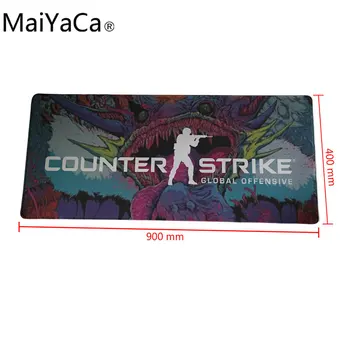 

MaiYaCa XL900*400 MM 900*300 MM Hyper beast CS:GO Mouse pad Counter Strike: Global Offensive Table Mat For PC Laptop Mouse