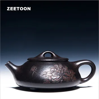 200cc Yixing Teapot Authentic Purple Clay Master Handmade Peony Shipiao Pot China Health Kung Fu Tea Set Zisha Tea Maker Teaware
200cc Yixing Teapot Authentic Purple Clay Master Handmade Peony Shipiao Pot China Health Kung Fu Tea Set Zisha Tea Maker Teaware