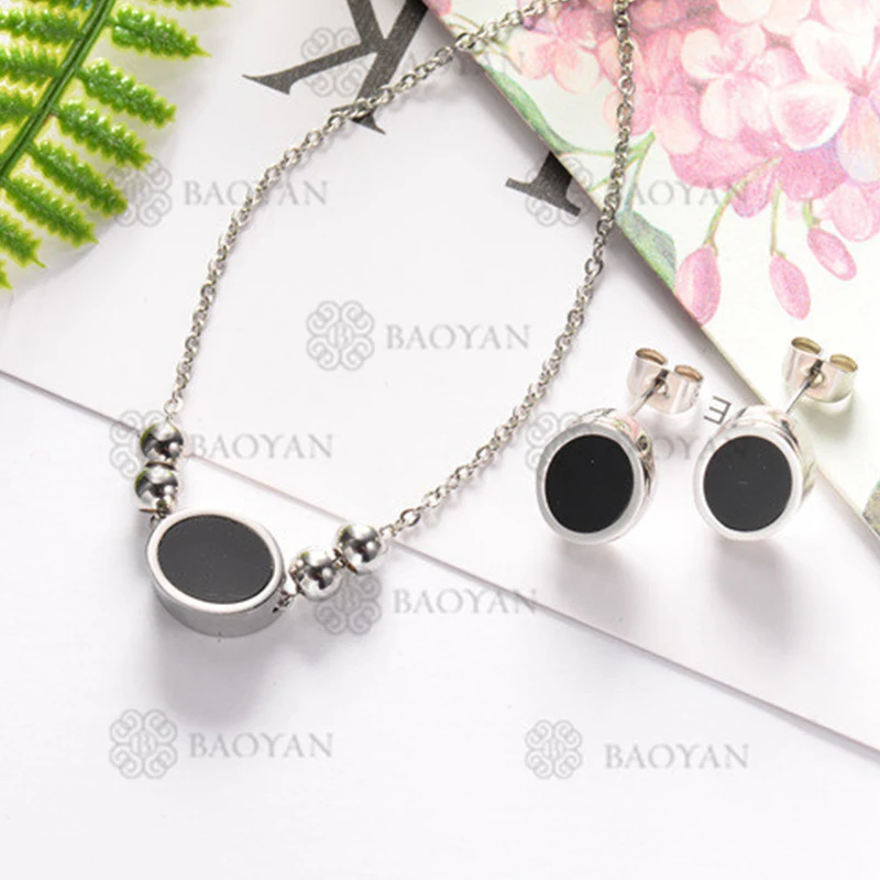 BAOYAN 316L Stainless Steel Gold Silver Color Simple Geometric Pendant Necklace Earring Jewelry Sets N2
BAOYAN 316L Stainless Steel Gold Silver Color Simple Geometric Pendant Necklace Earring Jewelry Sets N2