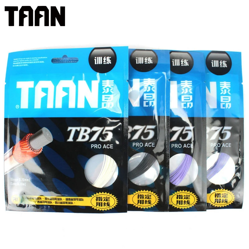 4pcs TAAN TB75 Badminton Racket String 0.70mm PRO ACE Durable Training badminton String Badminton Racquet string
4pcs TAAN TB75 Badminton Racket String 0.70mm PRO ACE Durable Training badminton String Badminton Racquet string