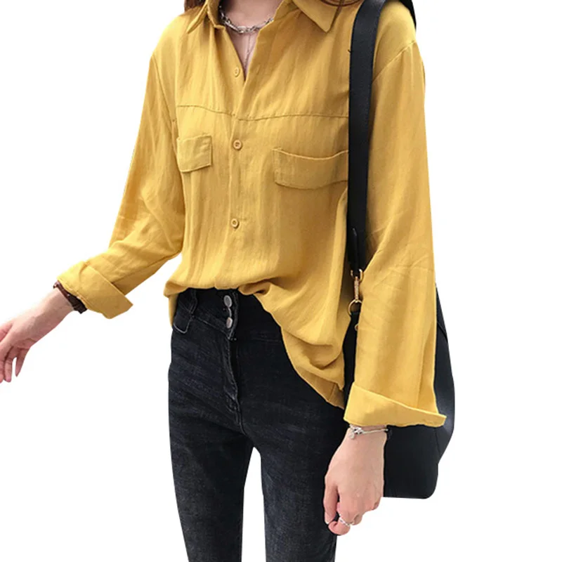 Casual Loose Women Shirts 2018 Autumn Fashion Collar Plus Size Blouse Long Sleeve Buttons White Shirt Women Tops Streetwear W11
Casual Loose Women Shirts 2018 Autumn Fashion Collar Plus Size Blouse Long Sleeve Buttons White Shirt Women Tops Streetwear W11