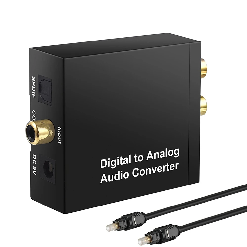 Цифро-аналоговый преобразователь DAC SPDIF Toslink в аналоговый стерео аудио L/R