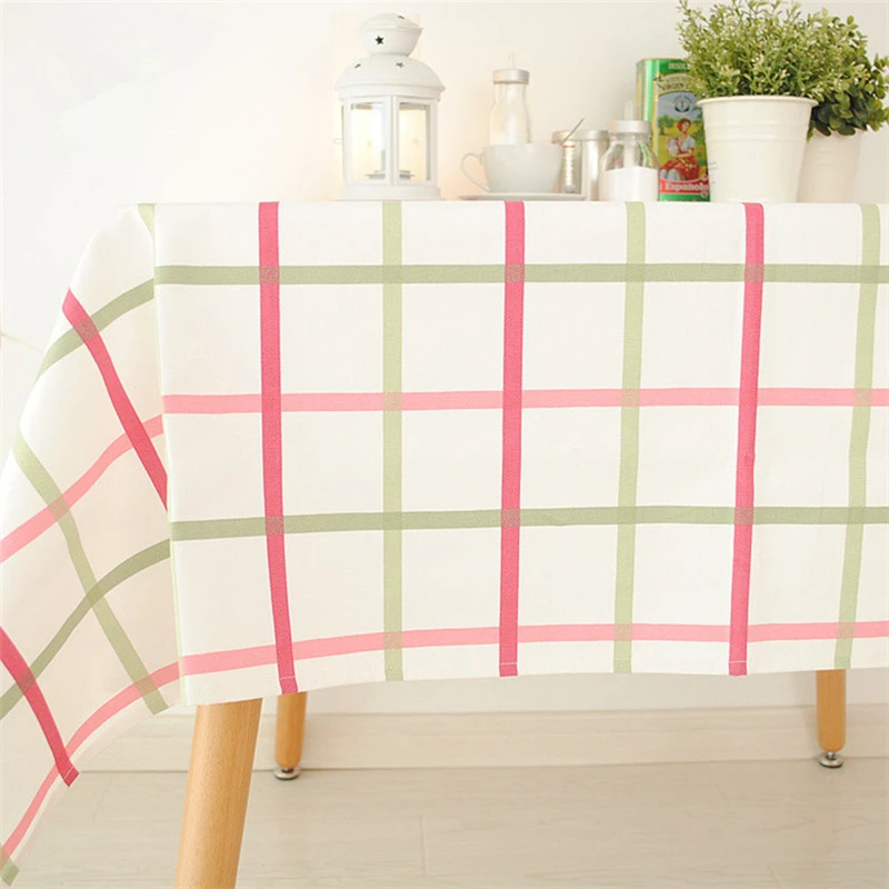 Home Decoration Modern Table cloths Green Pink Plaid / Table Cover Accept Customized Cotton Canvas 140*210cm
Home Decoration Modern Table cloths Green Pink Plaid / Table Cover Accept Customized Cotton Canvas 140*210cm