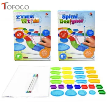 TOFOCO Multifunction Puzzle Track Set Free Spirograph Drawing Geometric Dessin Spirographe Design Kids Plastic Rule Learning Toy
TOFOCO Multifunction Puzzle Track Set Free Spirograph Drawing Geometric Dessin Spirographe Design Kids Plastic Rule Learning Toy