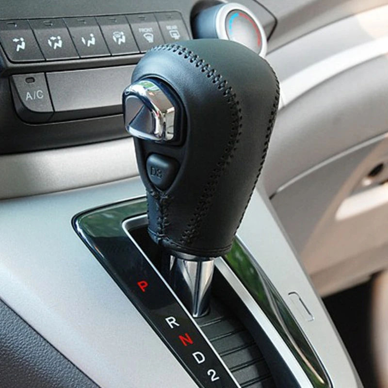 Hot New 1 Pc Genuine Leather Auto Car Gear Shift Knob Cover For Honda CRV CR-V 12-14 Automatic Black High Quality 10166
Hot New 1 Pc Genuine Leather Auto Car Gear Shift Knob Cover For Honda CRV CR-V 12-14 Automatic Black High Quality 10166