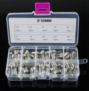 100Pcs 5x20mm Electrical Assorted Fuse Amp Fast-blow Glass Fuse Mix Set With Box 0.2A 0.5A 1A 2A 3A 5A 6A 8A 10A 15A
100Pcs 5x20mm Electrical Assorted Fuse Amp Fast-blow Glass Fuse Mix Set With Box 0.2A 0.5A 1A 2A 3A 5A 6A 8A 10A 15A